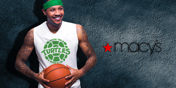 Carmelo Anthony will release a line of 'Teenage Mutant Ninja