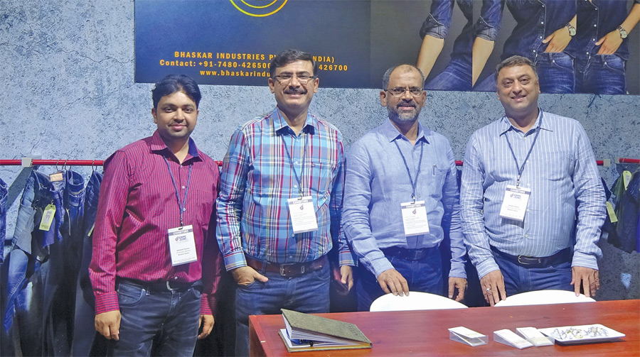 Subir Mukherji, (third from left) Business Head, Bhaskar India with his team