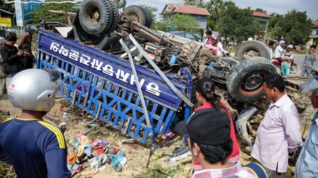 Image result for garment workers truck accidents cambodia