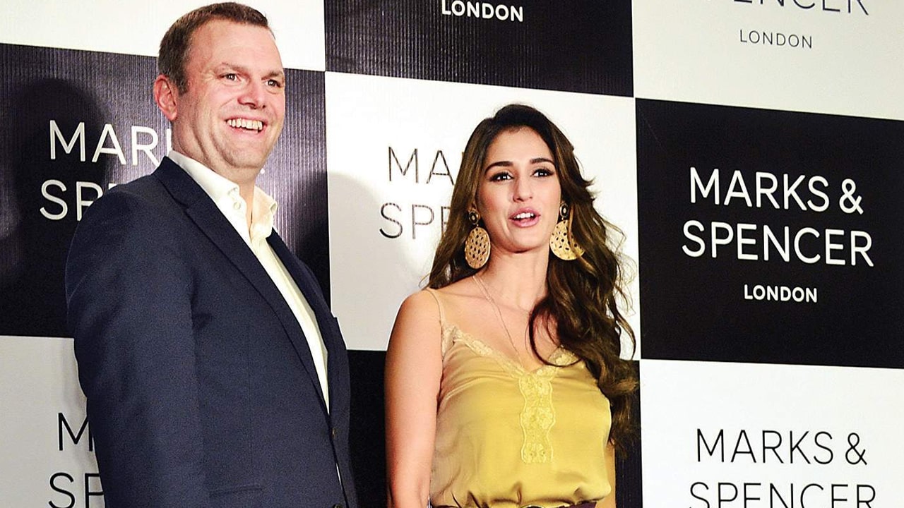 James Munson and Disha Patani at the M&S store launch event