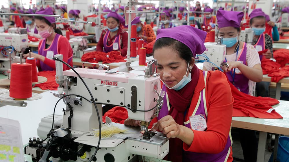 Cambodian garment factory