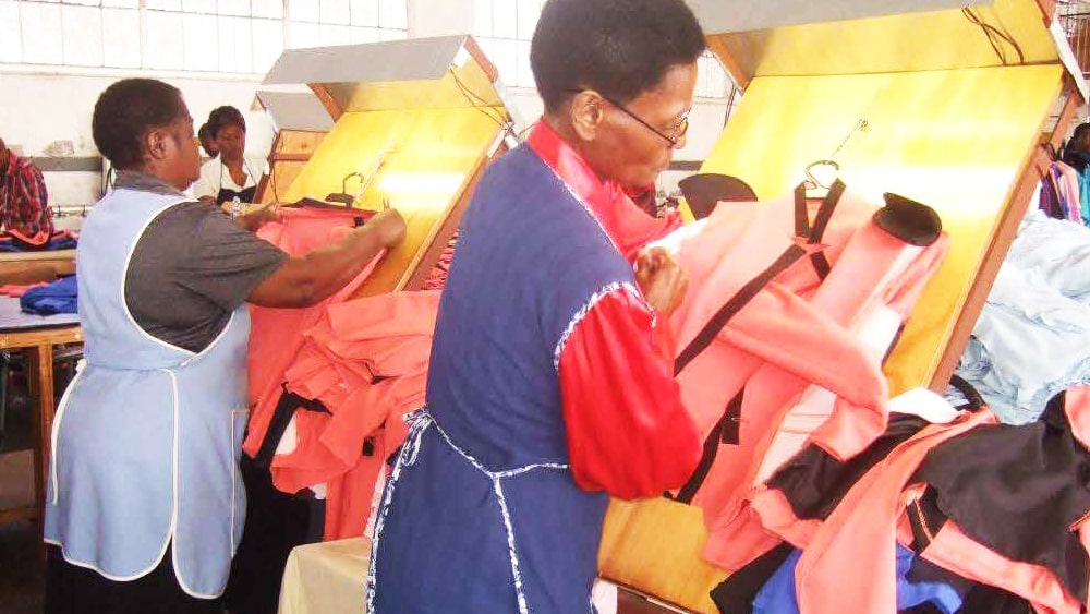 Garment factory in Zimbabwe