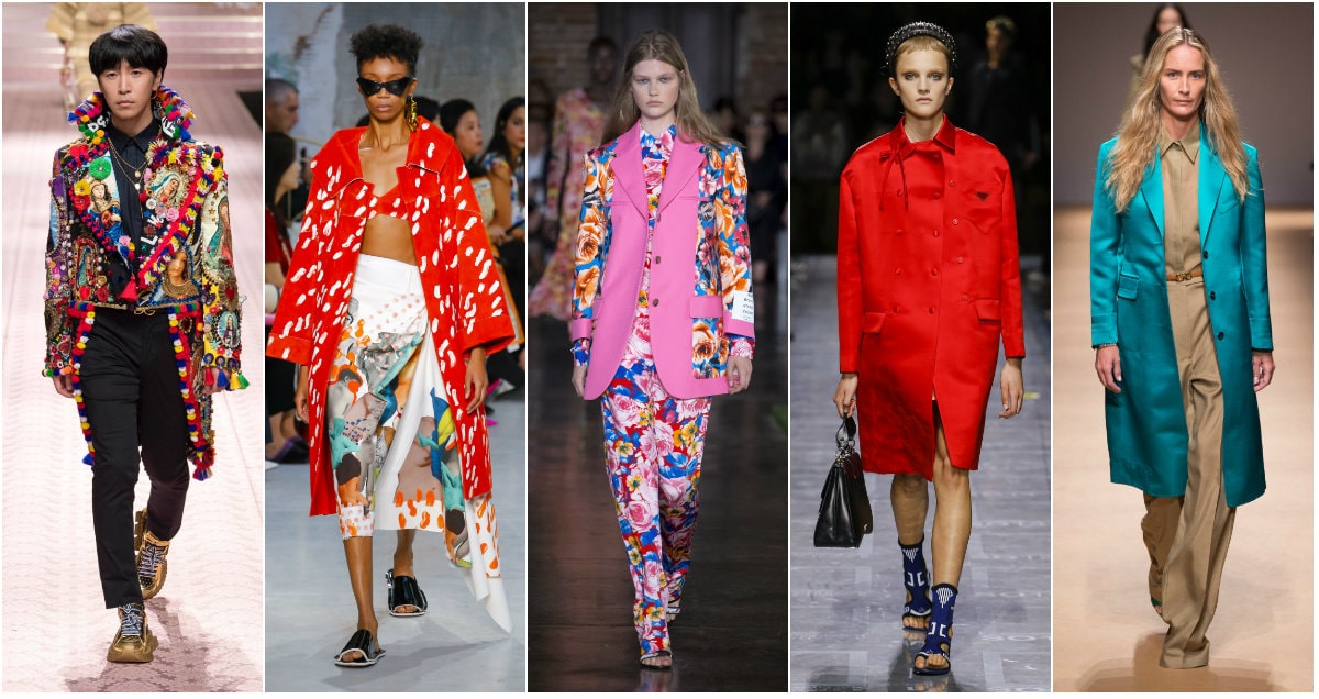 Milan Fashion Week SS’19 Trend Spotlight: Melange of colours, and the ...