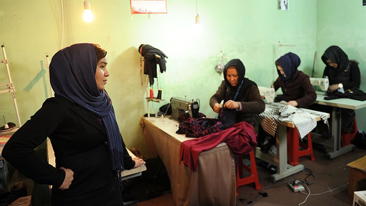 Garment factory in Afghanistan