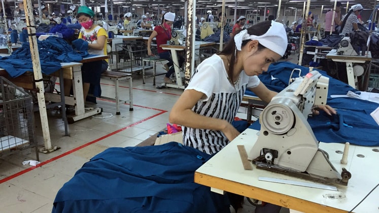 Garment factory in Vietnam