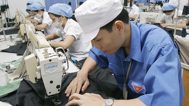 Garment workers in Vietnam