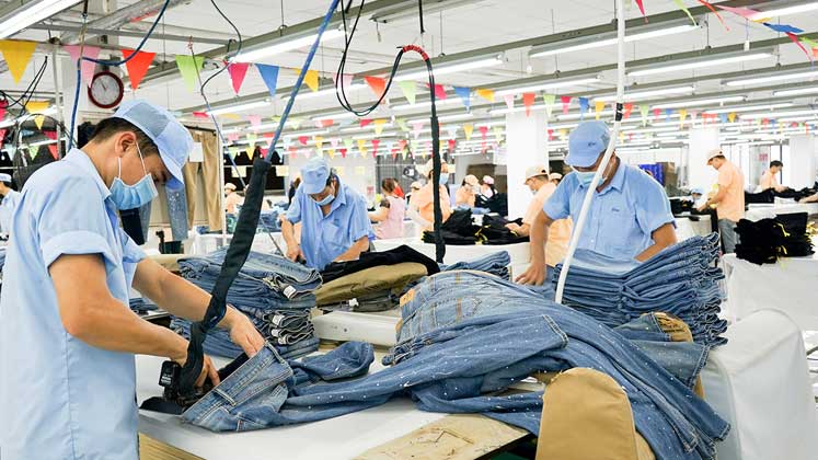Garment factory in Vietnam