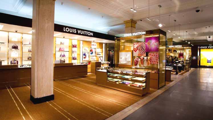 Louis Vuitton reopens its London store in the middle of a colour