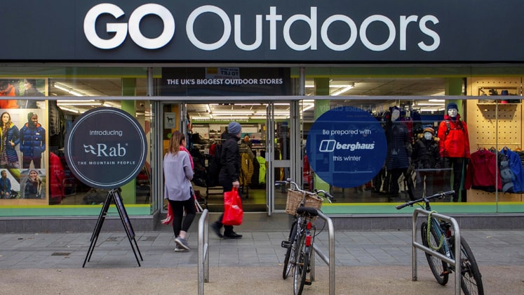 Go Outdoors put into in administration by owner JD Sports - with