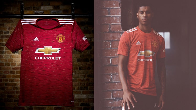 adidas Manchester United FC Home 20/21 T-Shirt Red