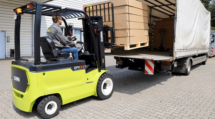 Zero emission electric sideloaders