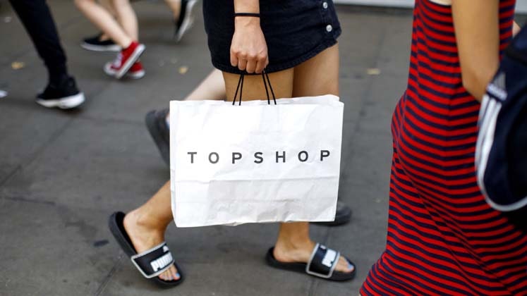 Topshop outlet carrier bag