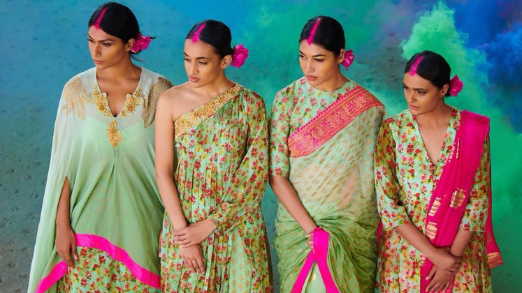 model wearing designs from House of Masaba 