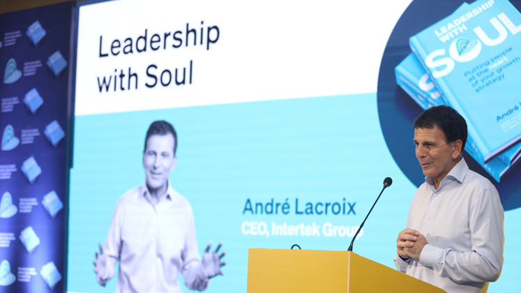 André Lacroix, Intertek Group CEO and Author of 'Leadership with Soul' shares insights with Apparel Resources | Sustainability News India