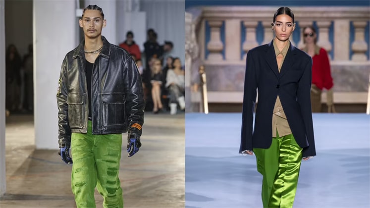 Spotted on the catwalk: Pantone's spring/summer 2023 fashion colours