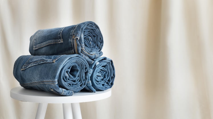Louis Vuitton Womens Jeans 2023 Ss, Blue, 36