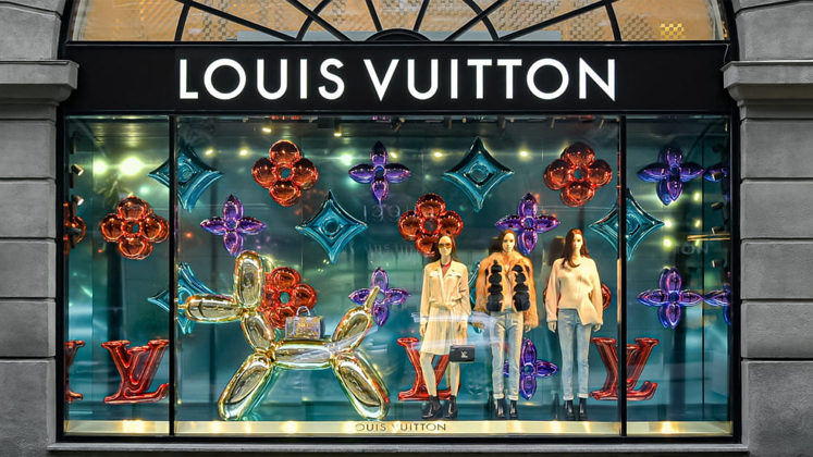 Premium AI Image  A digital painting of a louis vuitton logo with flowers  on the top.