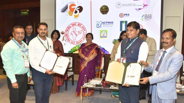 Central Silk Board signs 10 MoUs at Bharat Tex 2024