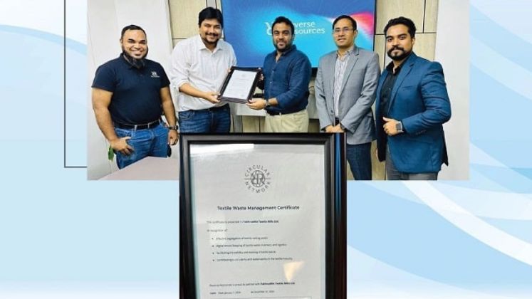 Urmi Group receives Textile Waste Management Certificate from Reverse Resource
