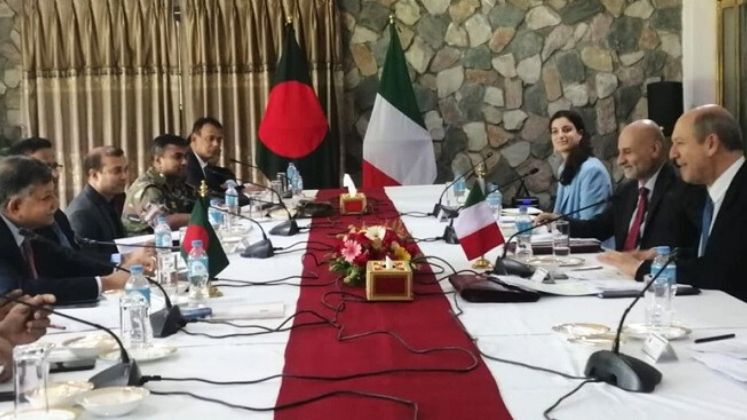Bangladesh e Italia concordano di approfondire ulteriormente le relazioni bilaterali