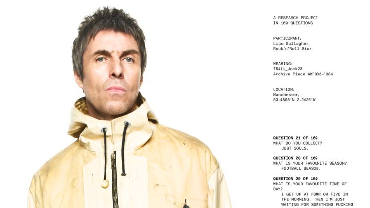Liam Gallagher becomes the new face of Stone Island's autumn/winter campaign