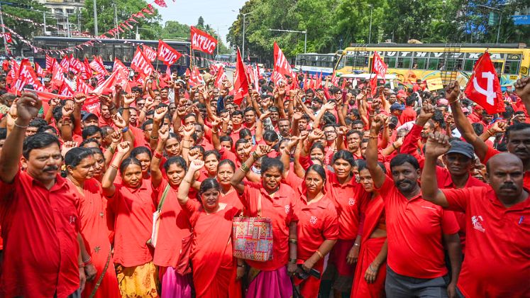 AICCTU organises worker rally, urges Government to revoke 'anti-labour' laws | Sustainability News India