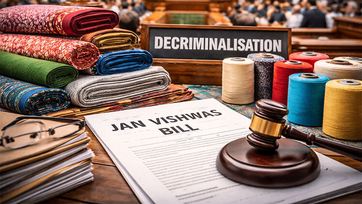 Jan Vishwas Bill Eases Export Offence Penalties for textiles, handlooms