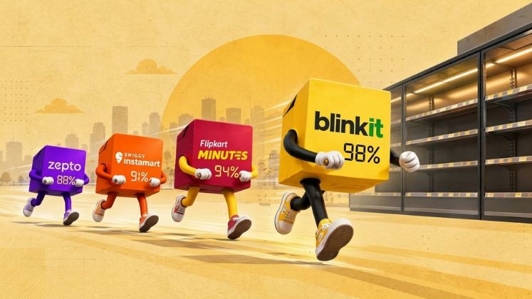 Blinkit Leads Quick-Commerce Platforms With 94.4% Product Availability: Bernstein Blinkit Leads Quick-Commerce Platforms With 94.4% Product Availability: Bernstein